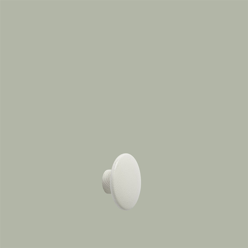 Wall dots wood in white