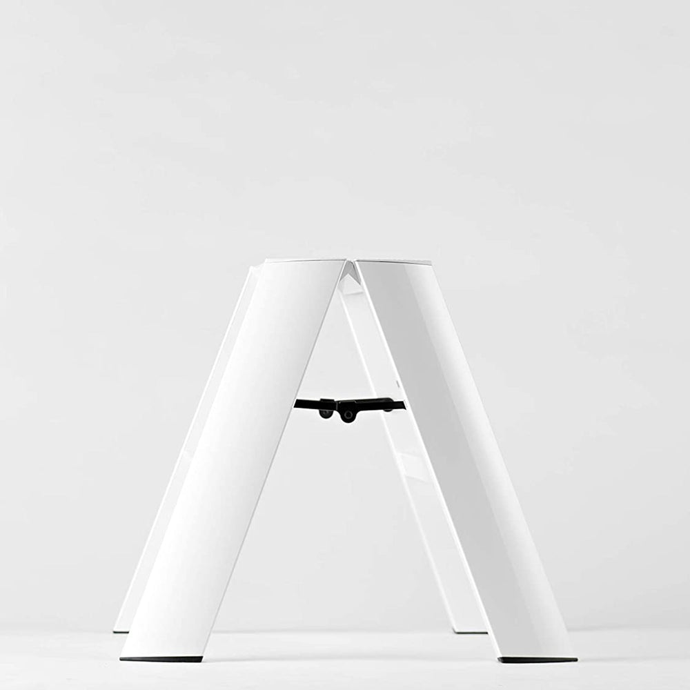 Lucano replica wide 2 step ladder in white